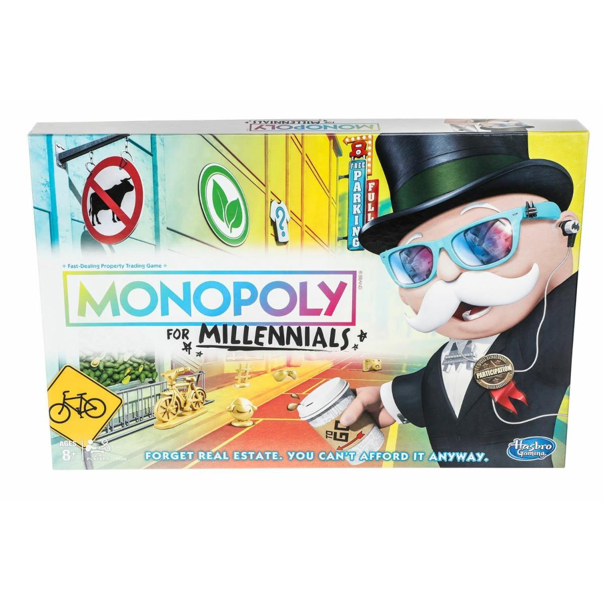 Monopoly For Millennials Millenials Edition Board Game