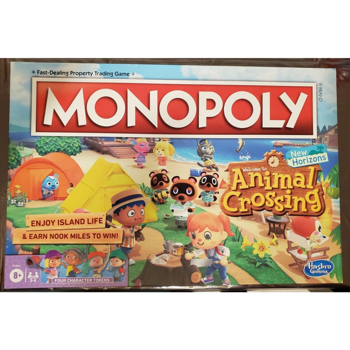 Official Animal Crossing Monopoly IN Hand Horizons Edition Rare