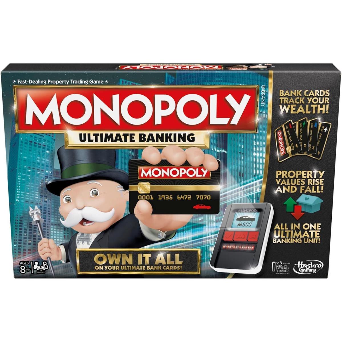 Hasbro Gaming Monopoly Ultimate Banking Edition Board Game For Families