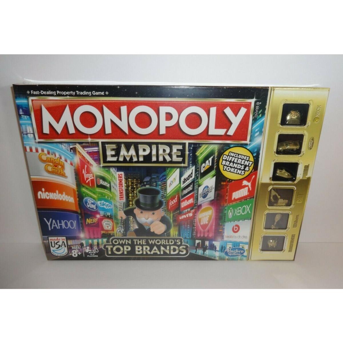 Monopoly Empire Gold Edition Board Game Xbox Ford Puma Cat Token Hasbro 2015