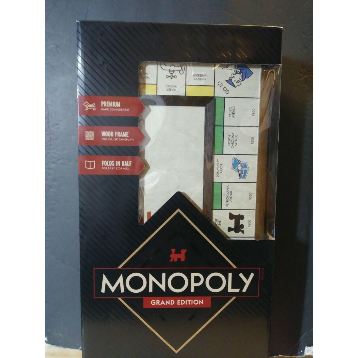Hasbro Grand Edition Wooden Frame Monopoly