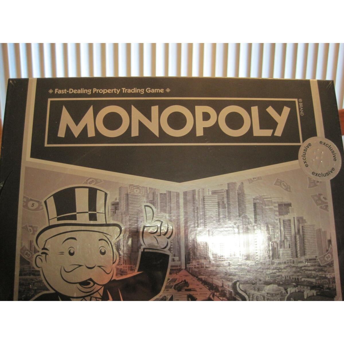 2016 Hasbro Gaming Silver Line Monopoly Toys R US Exclusive--new