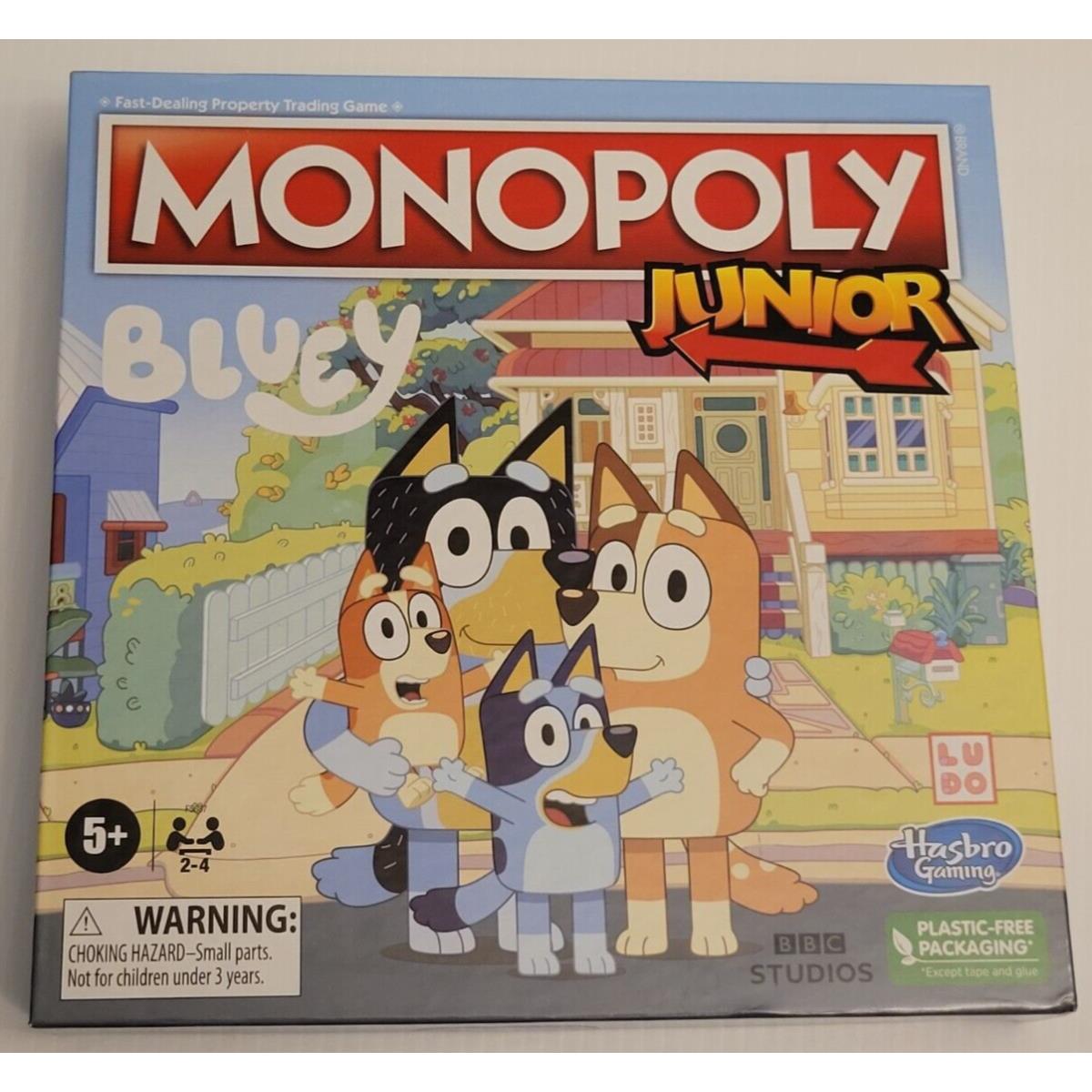 Monopoly Junior: Bluey Edition Board Game in Hand Ready to Ship