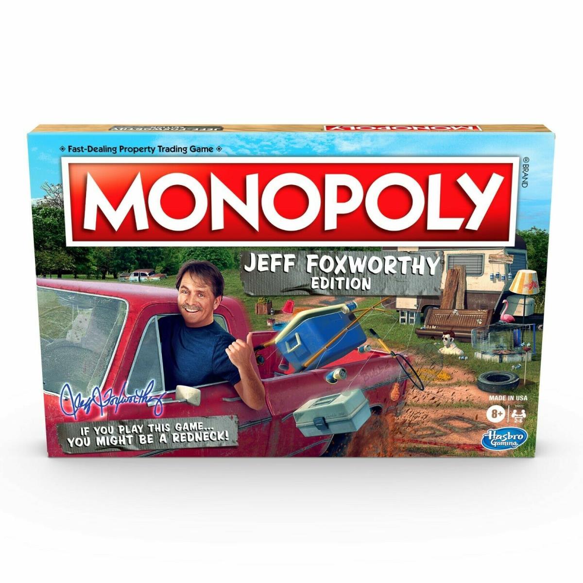 Jeff Foxworthy Monopoly Game You Might Be a Redneck 2020 Board Game
