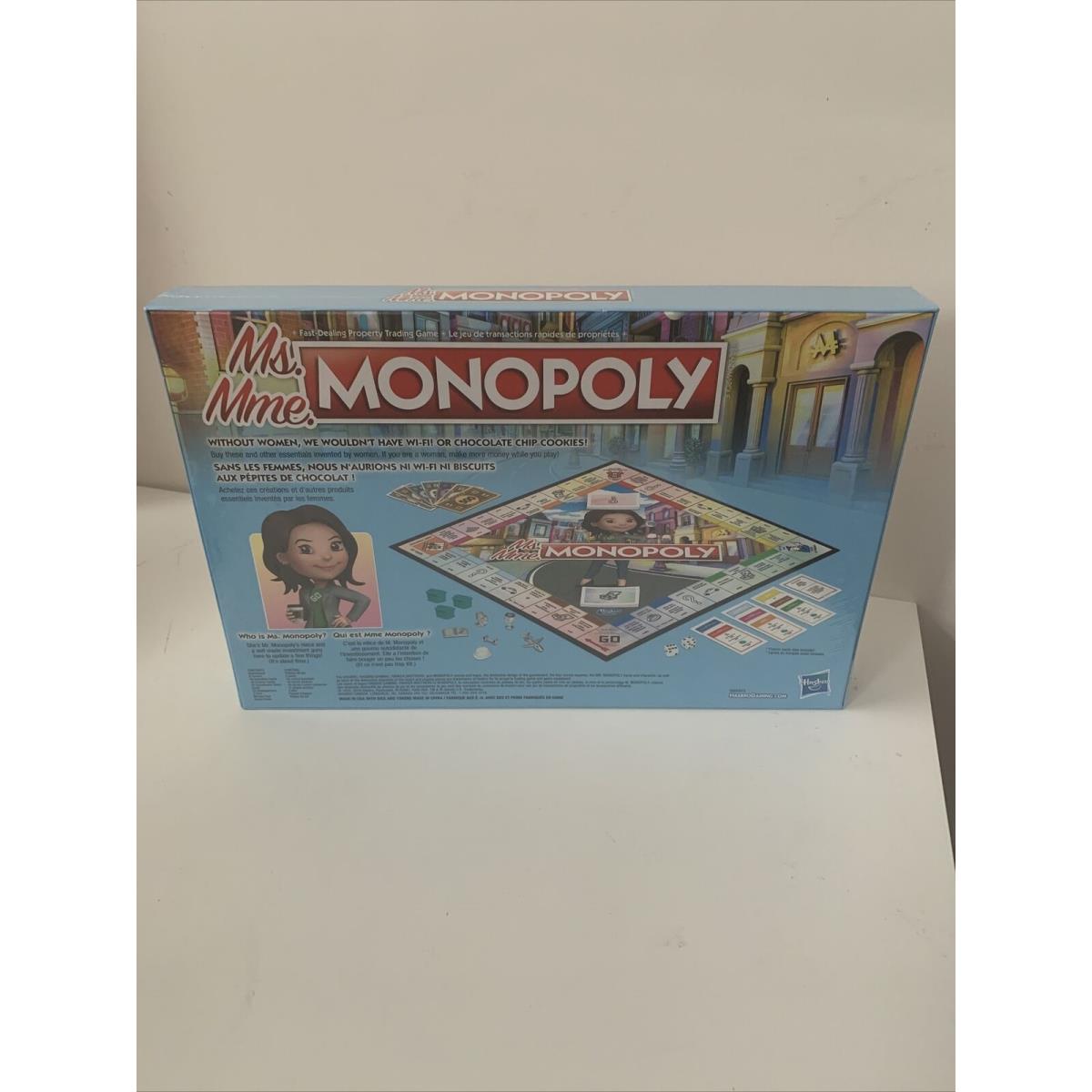 Monopoly Game Ms. Mme. Monopoly Bilingual French / English Rare