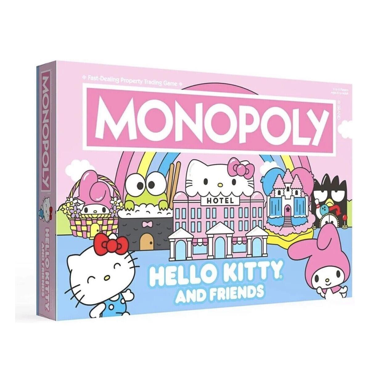 Hello Kitty and Friends Monopoly Game Hasbro Sanrio Kuromi 2022