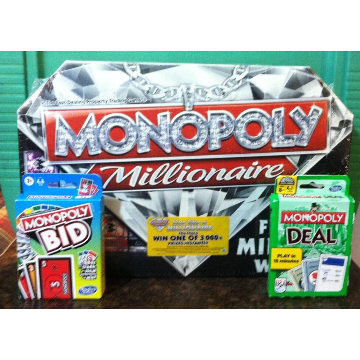 Family Game Night Monopoly Millionaire Deal and Bid
