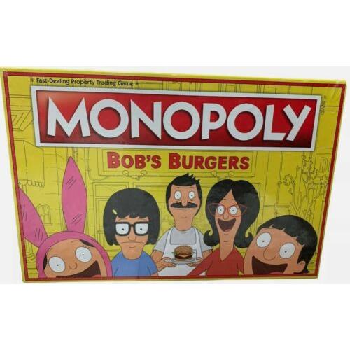 Hasbro Bob`s Burgers Monopoly Board Game Hot Topic Exclusive Rare