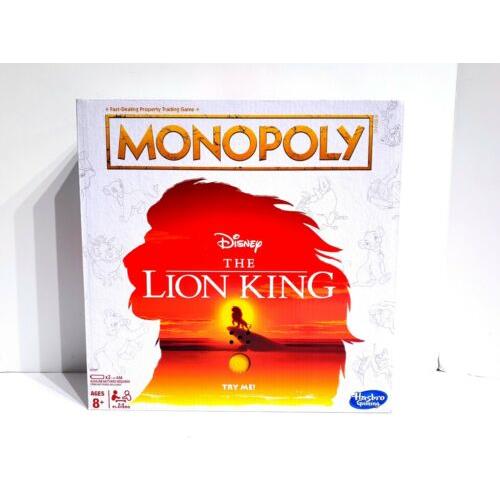 Hasbro Monopoly Disney The Lion King Special Edition Family Board Game Rare Limited