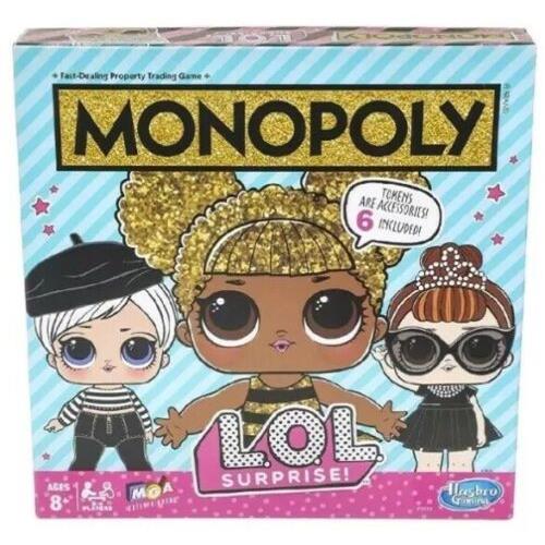 Hasbro Monopoly: Lol Surprise Monopoly Game: L.o.l. Surprise Edition Board