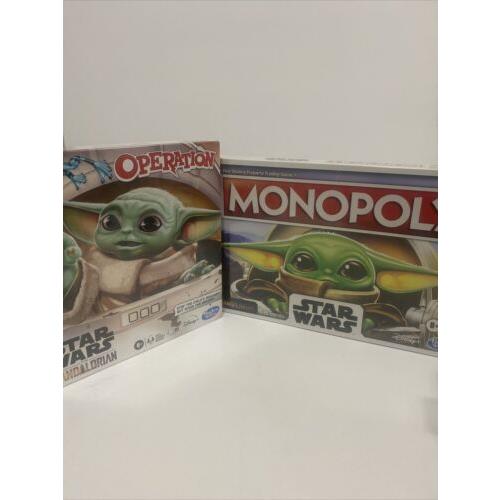 Hasbro Star Wars Operation The Child with Monopoly The Child Combo Pack. 2 Games