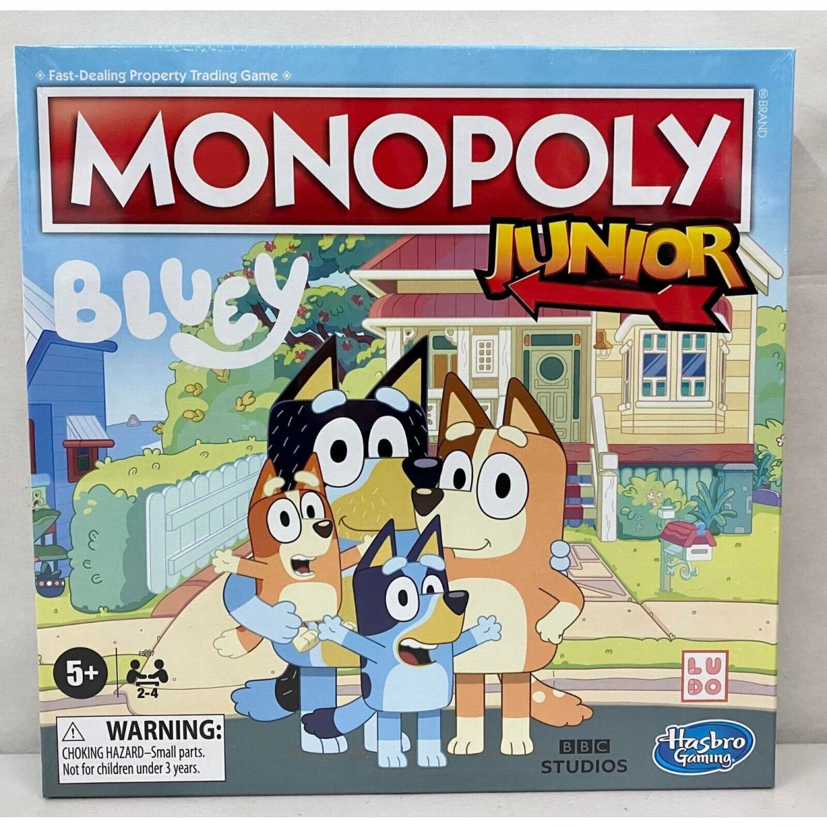 Hasbro Monopoly Junior: Bluey Edition Board Game For Kids - IN H
