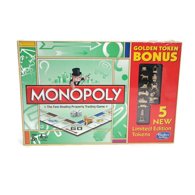 Monopoly Golden Token Bonus Limited Edition Set - Mint