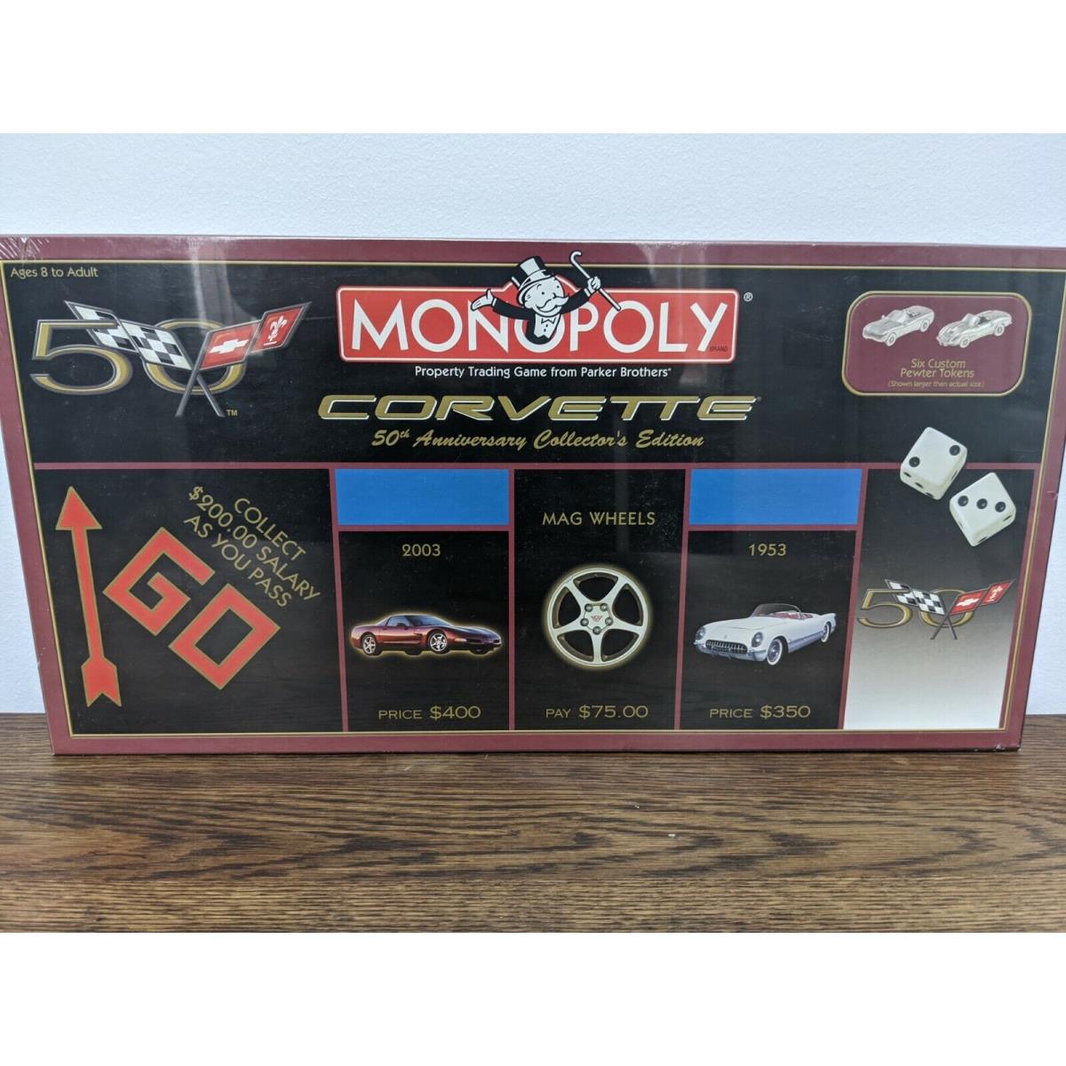 Corvette Monopoly - 50th Anniversary Collector`s Edition - in Plastic