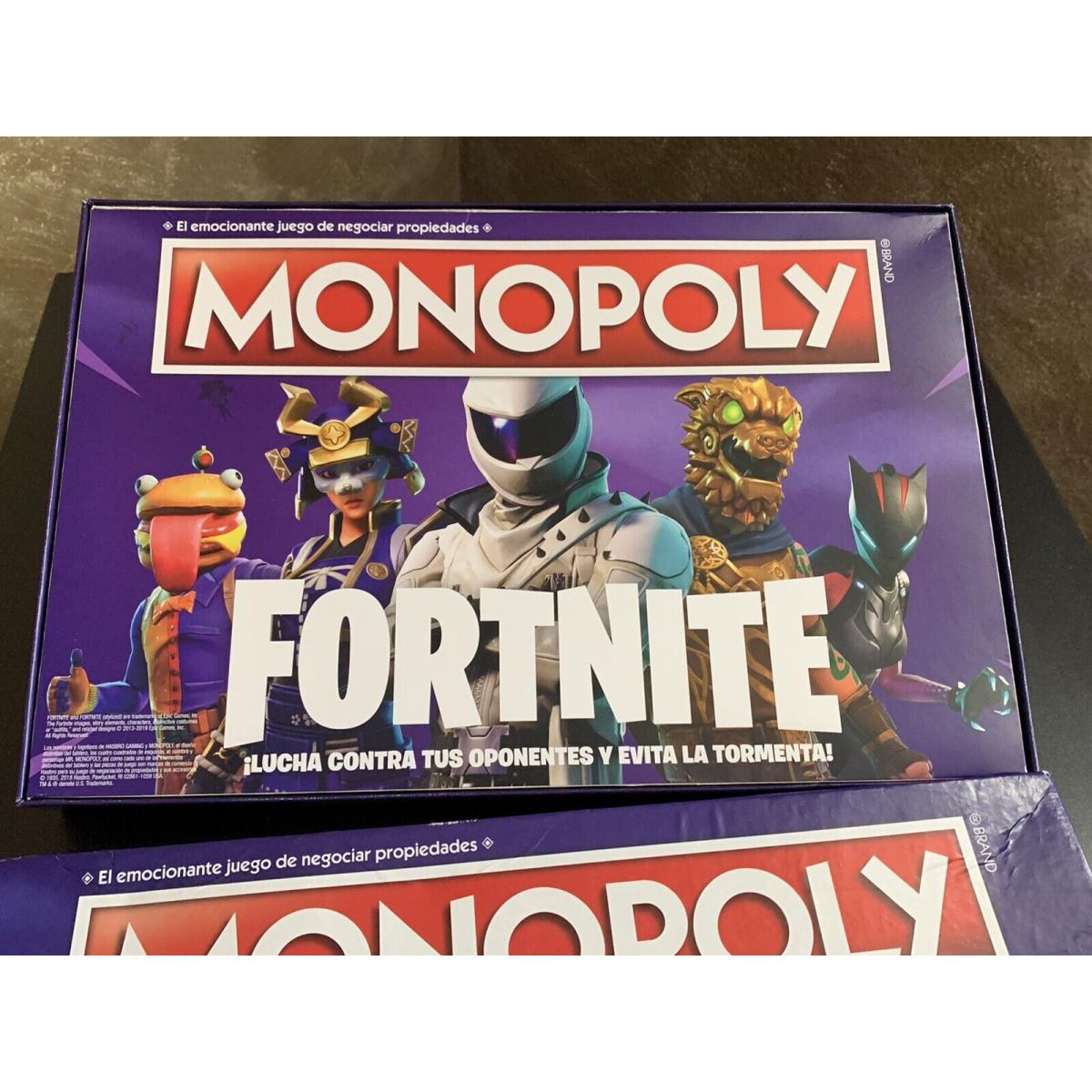 Monopoly Boardgame - Fortnite - Spanish Version