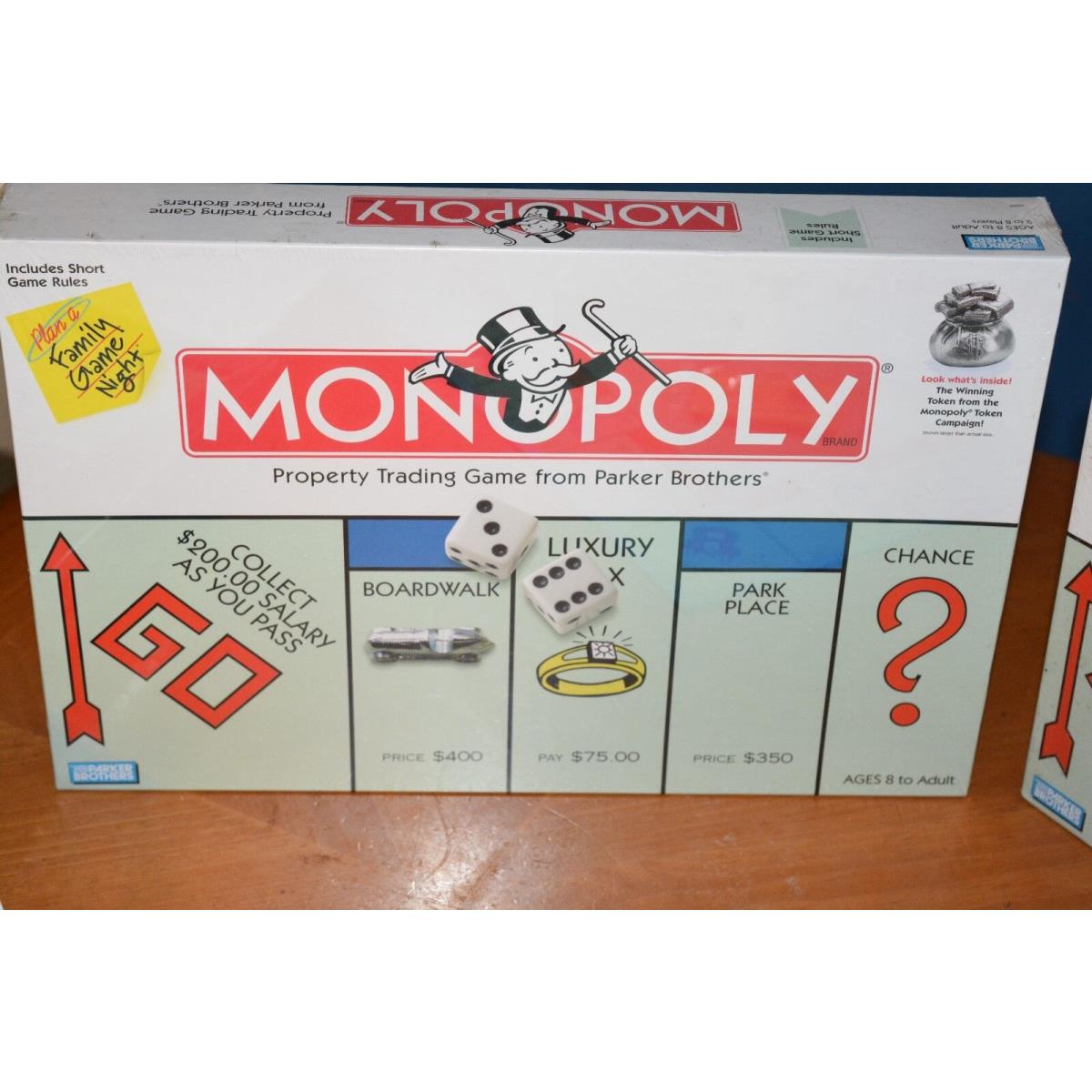 Monopoly Game Night Tournament AT Your House 3 Games: Winning Token Edition