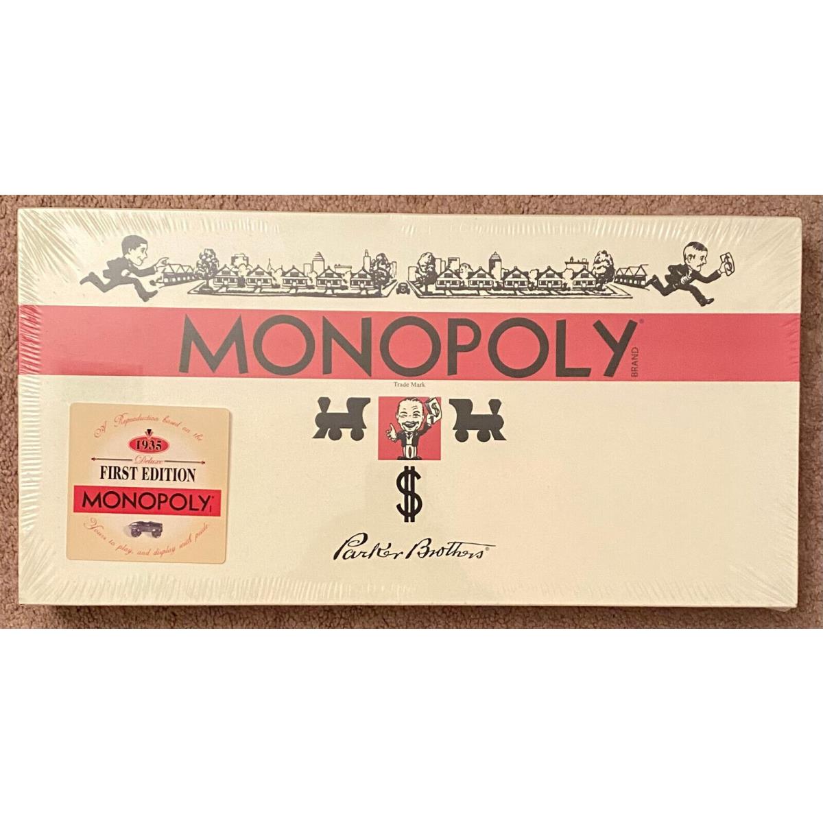 2002 Monopoly Deluxe First Edition Board Game Rare