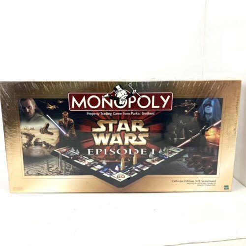 Star Wars Episode 1 Monopoly Collector Edition 3-D Gameboard 1999