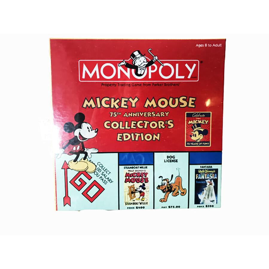 Hasbro Monopoly Mickey Mouse 75th Anniversary Edition Square Version