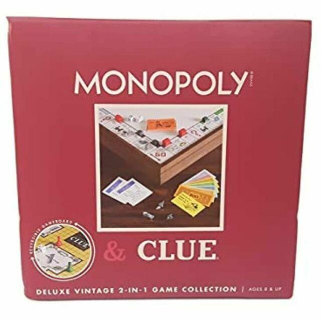 Monopoly Clue Deluxe Vintage 2-in-1 Game Collection 1458335