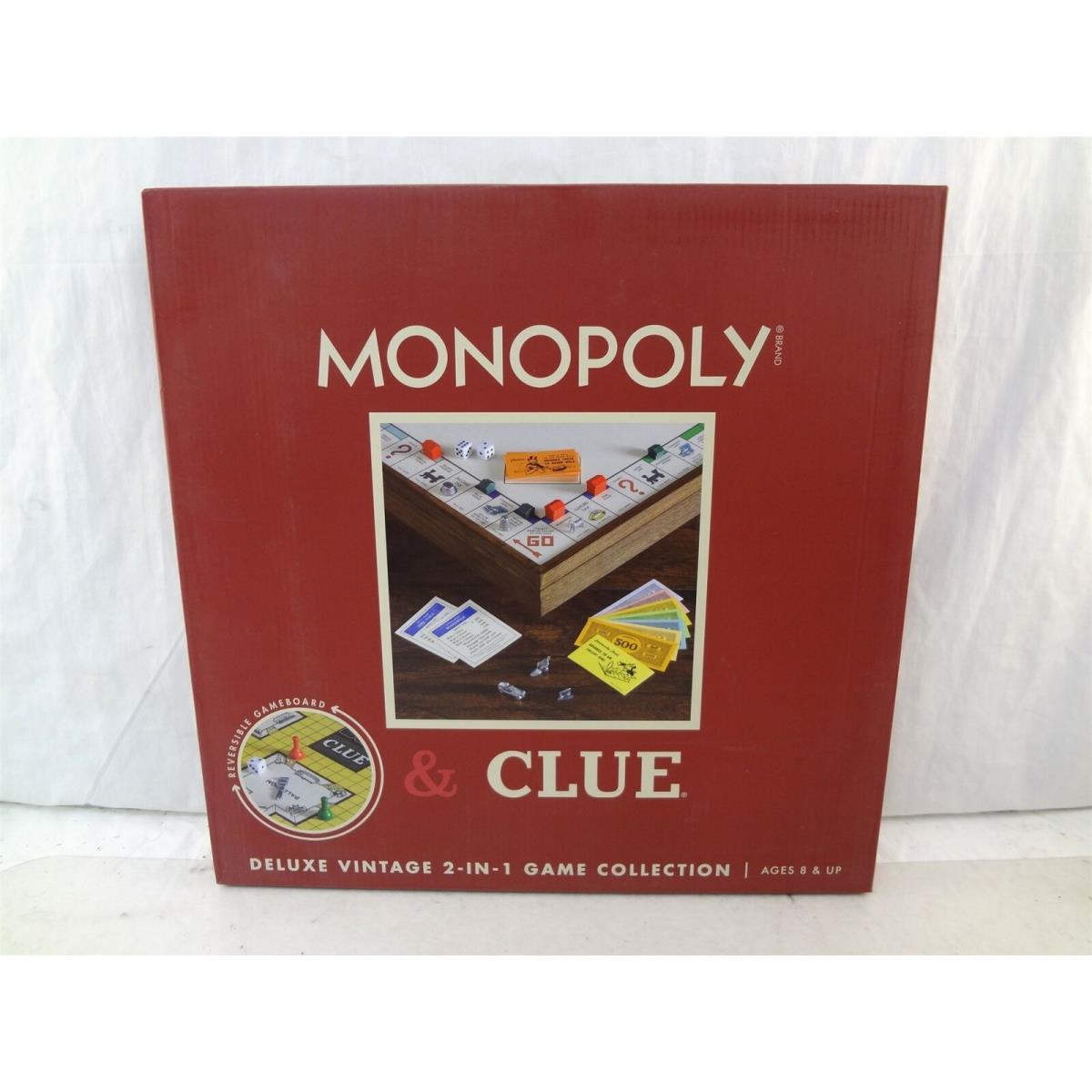 Monopoly Clue Deluxe Vintage 2-in-1 Game Collection 1458335