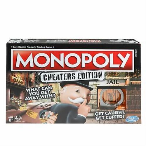 Monopoly Game: Cheaters Edition Board Game Ages 8 and Up Hasbro