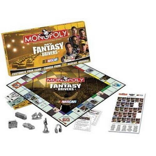 My Fantasy Drivers Nascar Monopoly Board Game Hasbro