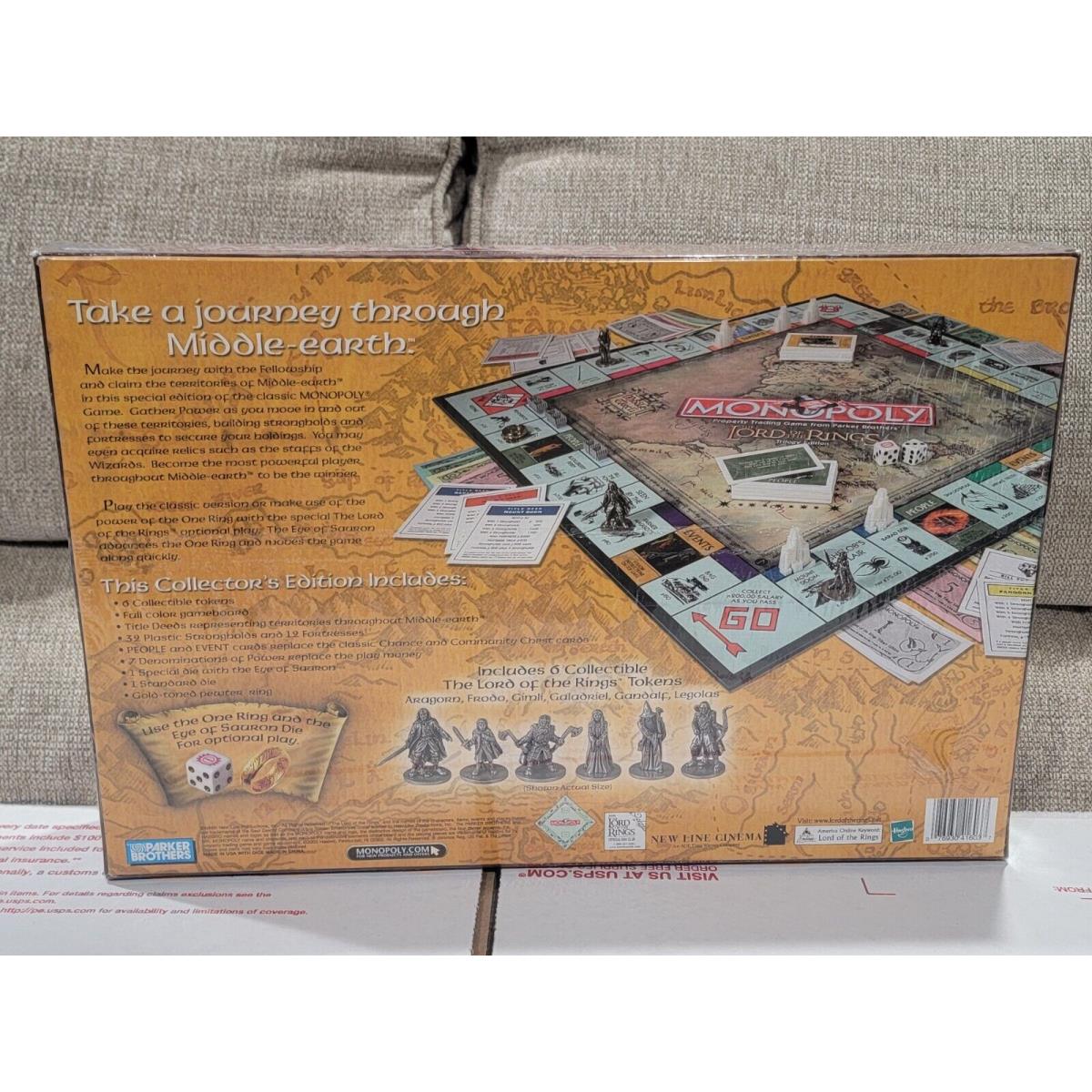 Hasbro Monopoly Lord of The Rings Trilogy Edition Board Game