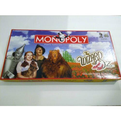 Wizard of Oz Monopoly Collectors Edition Board Game Contents 2008