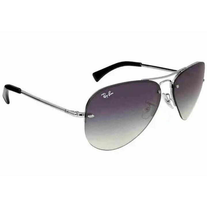 Ray Ban Grey Gradient Pilot Unisex Sunglasses RB3449