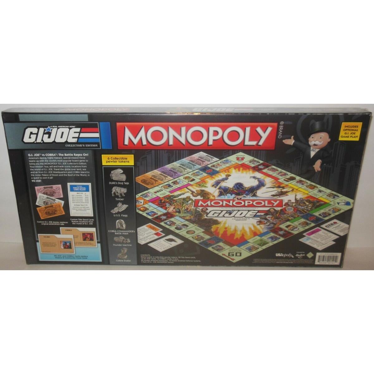 New: GI Joe Monopoly Collector`s Edition Board Game - Free Usps Shipping