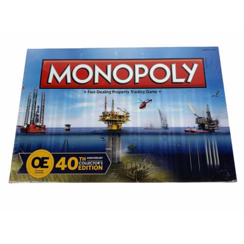 Hasbro Monopoly Offshore Engineer 40th Anniversary Collectors Edition Board Game