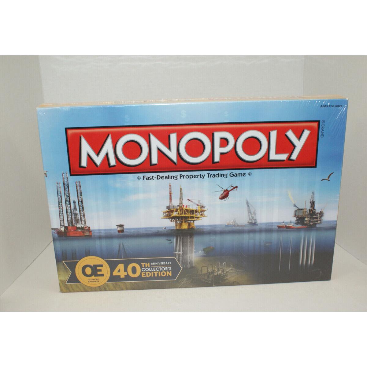 Monopoly Offshore Engineer 40th Anniversary Collectors Edition Board Game