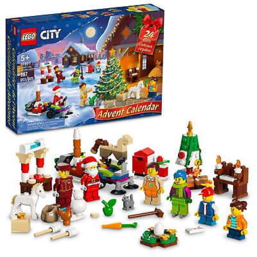 Lego City 2022 Advent Calendar 60352 Building Toy Set 287 Pcs