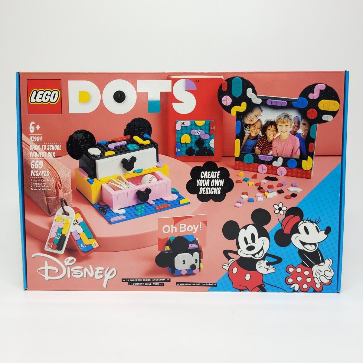Lego Dots: Disney Mickey Mouse Minnie Mouse Back-to-school Project Box 41964