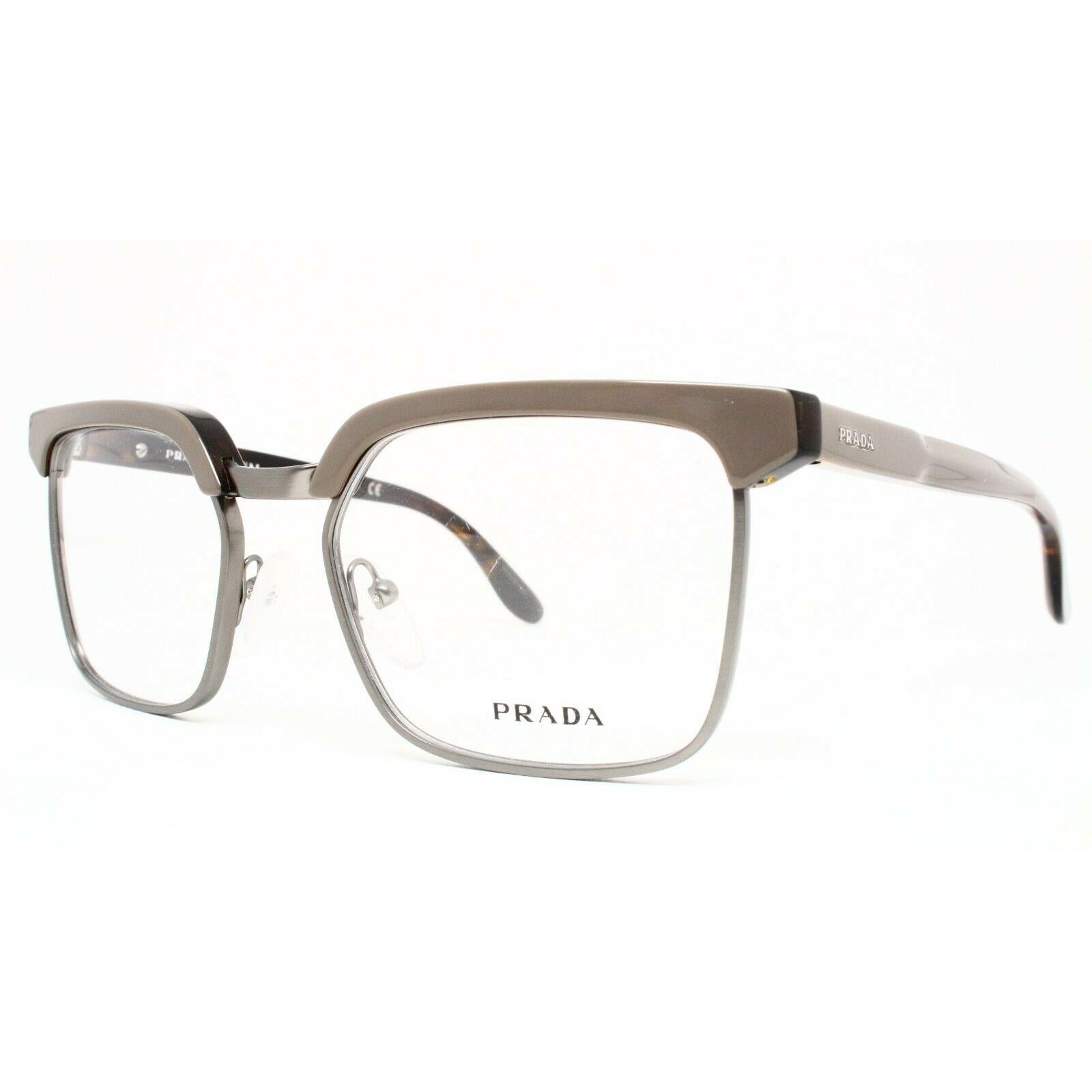 Prada Journal Vpr 15S 52-18-140 TV9-1O1 Grey Eyeglasses Frames P45 - Gray , Gray Frame