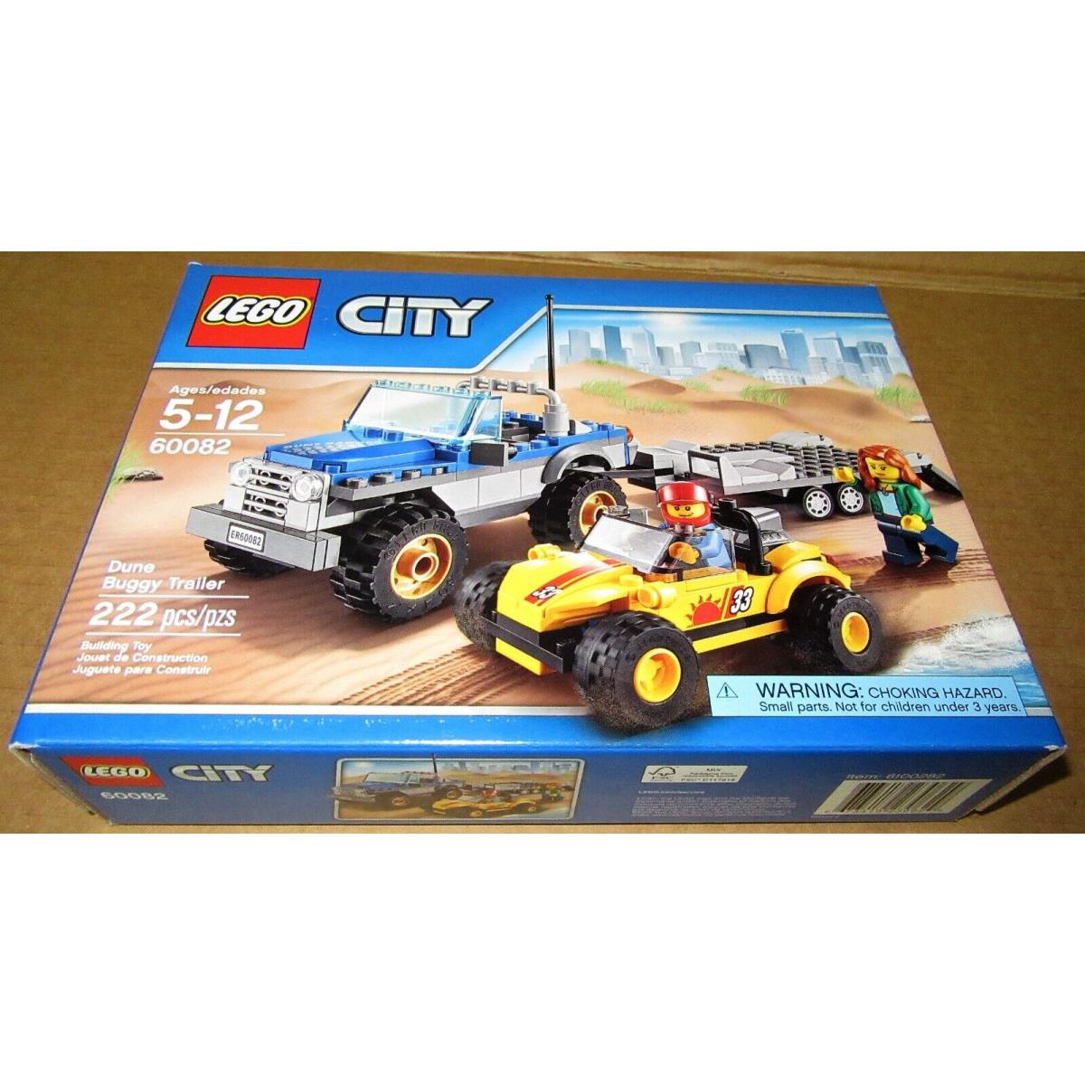 Lego City 60082 Dune Buggy Trailer Retired Beach 4x4 Trailer