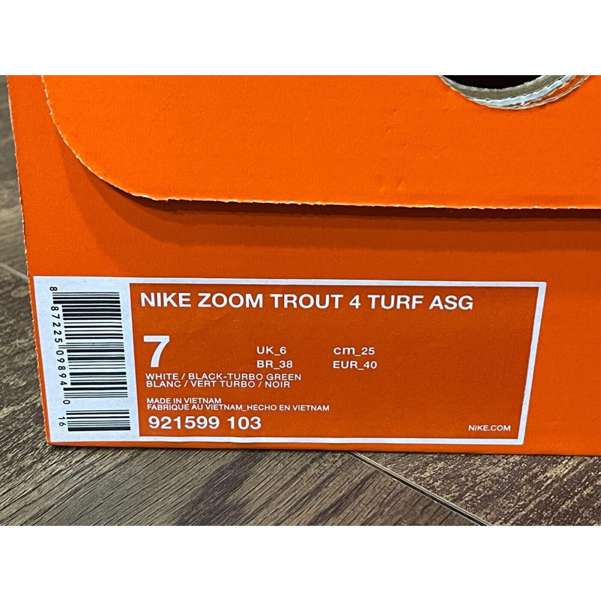 Nike force zoom trout 5 best sale asg turf