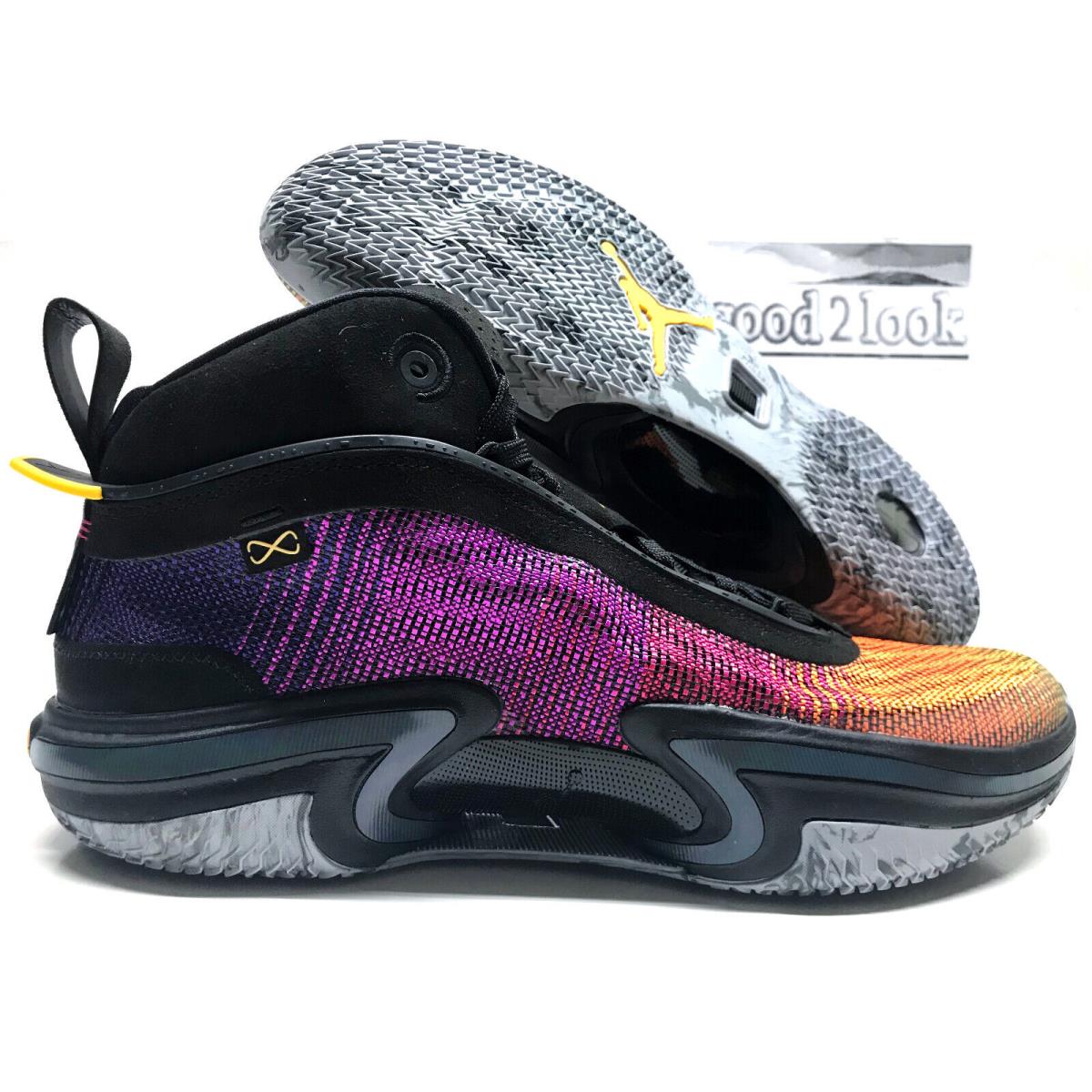 Nike Air Jordan Xxxvi 36 Black/laser Orange Size Men`s 12.5 CZ2650-002
