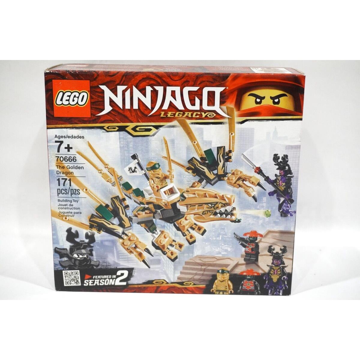 Lego 70666 Ninjago Legacy The Golden Dragon Retired Set