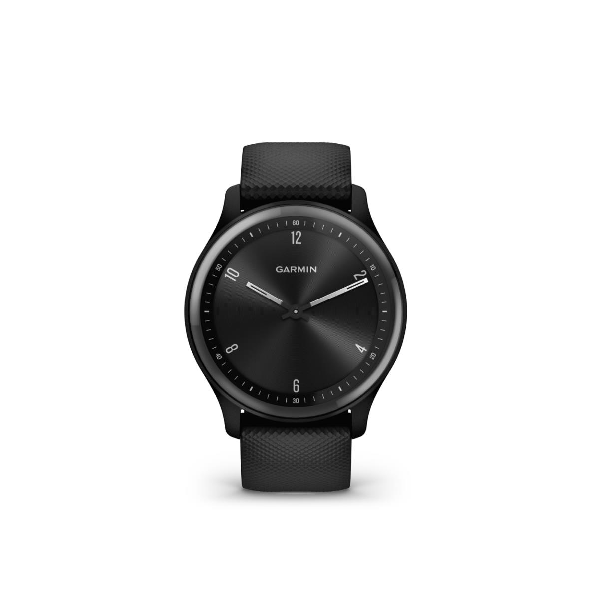 Garmin Vivomove Sport Hybrid Smartwatch Black Case with Slate Accent