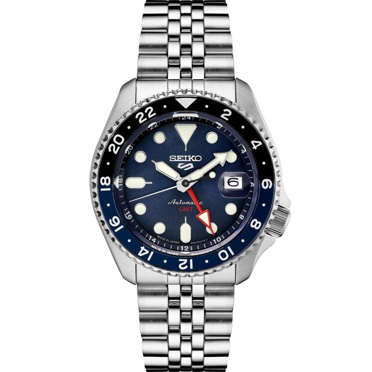 Seiko Men`s 5 Sports Skx Sports Style Gmt Series Steel Bracelet Watch SSK003