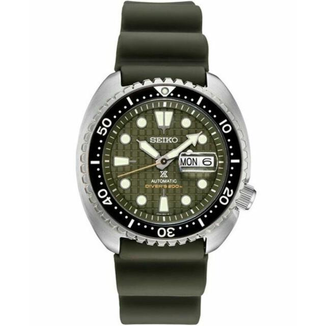 Seiko Prospex Sapphire Crystal Green Dial Stainless Steel Men`s Watch SRPE05