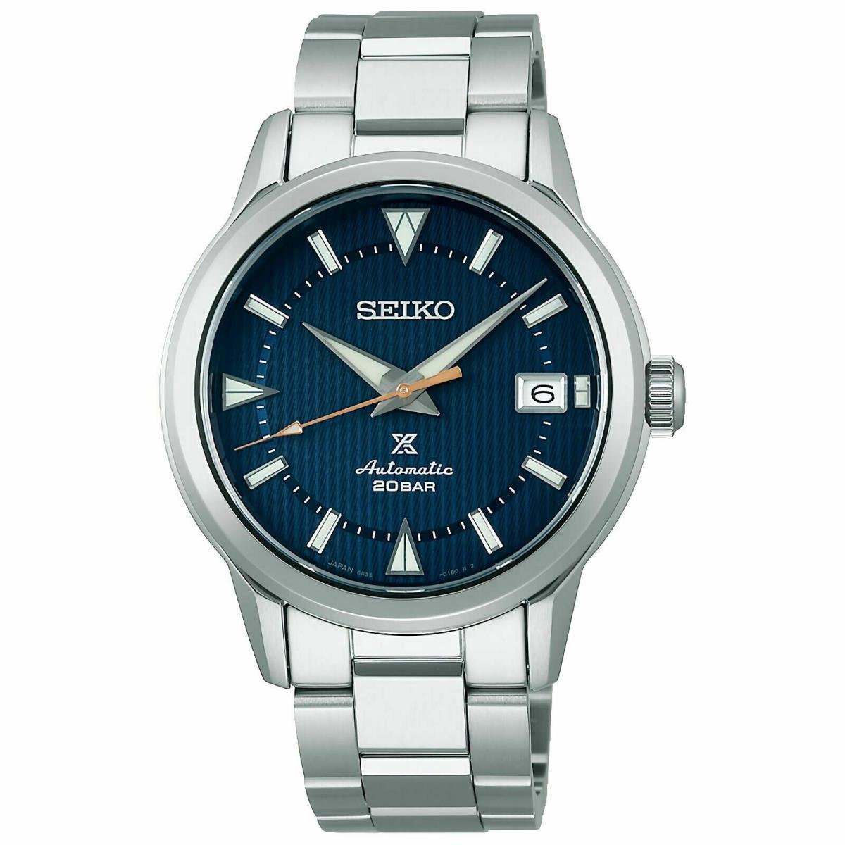 Seiko Prospex Alpinist Deep Lake Dial Men`s Steel Bracelet Watch SPB249