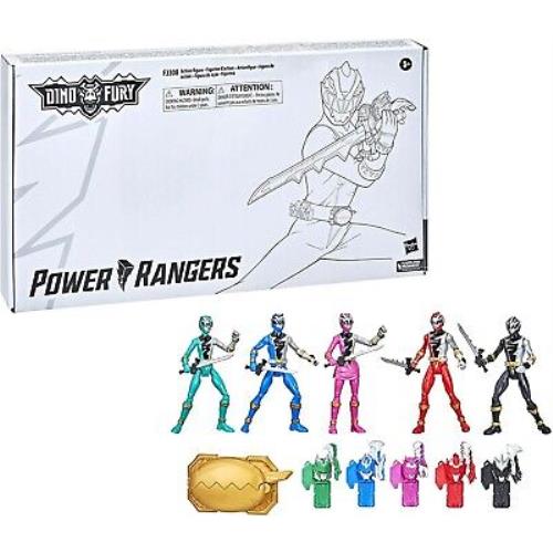 Dino Fury Battle Attackers 5 Ranger Team Multipack Action Figure 5-Pack
