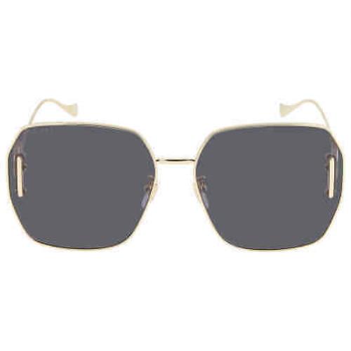 Gucci Grey Geometric Ladies Sunglasses GG1207SA 002 64 GG1207SA 002 64