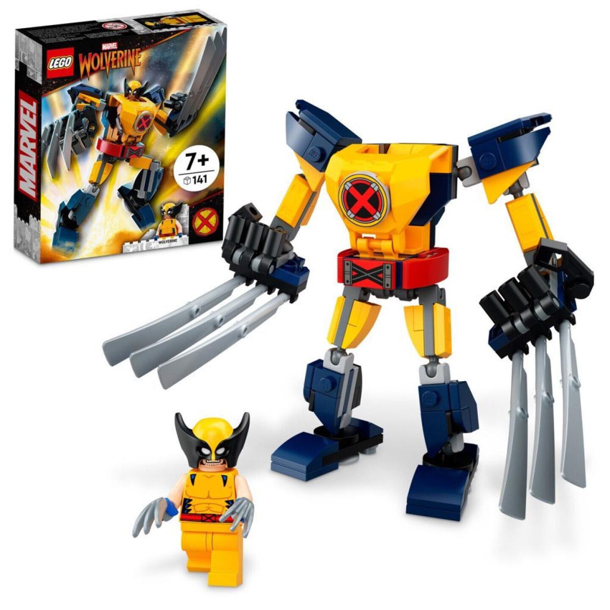 Lego Super Heroes: Wolverine Mech Armor 76202 Building Kit 141 Pcs