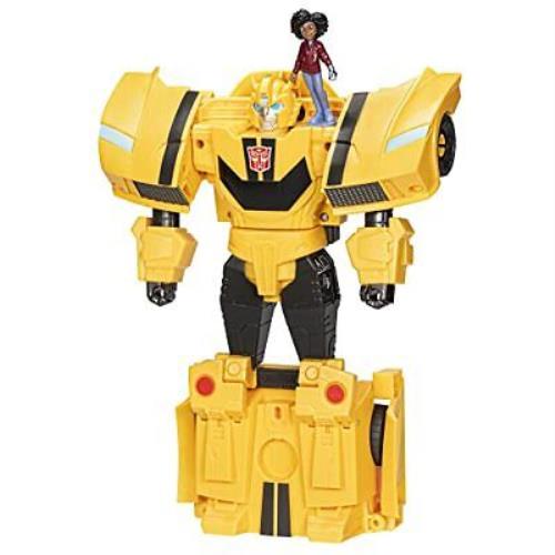 Transformers Toys Earthspark Spin Changer Bumblebee 8-Inch Action Figure