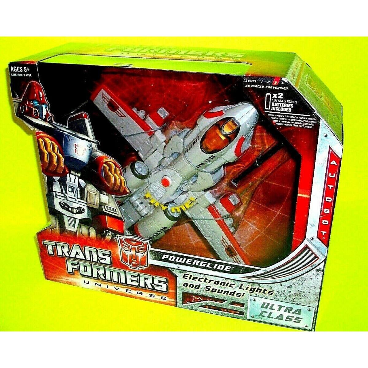 Hasbro Powerglide Transformers Ultra Class Fighter Jet Plane Movie Toy Action Figure