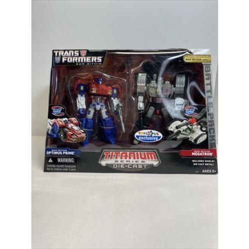 Hasbro Transformers Titanium Series War Within Toys R Us Optimus Prime Megatron